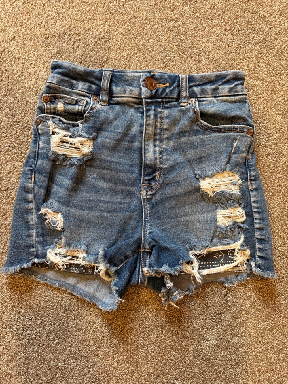 Curvy High-Waist American Eagle Shortie Shorts